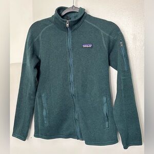Patagonia Dark Green Emerald Fleece Full-zip Jacket